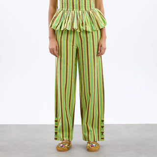 Damson Madder Ritik Trousers Tropical Business Stripe - Parasol Store