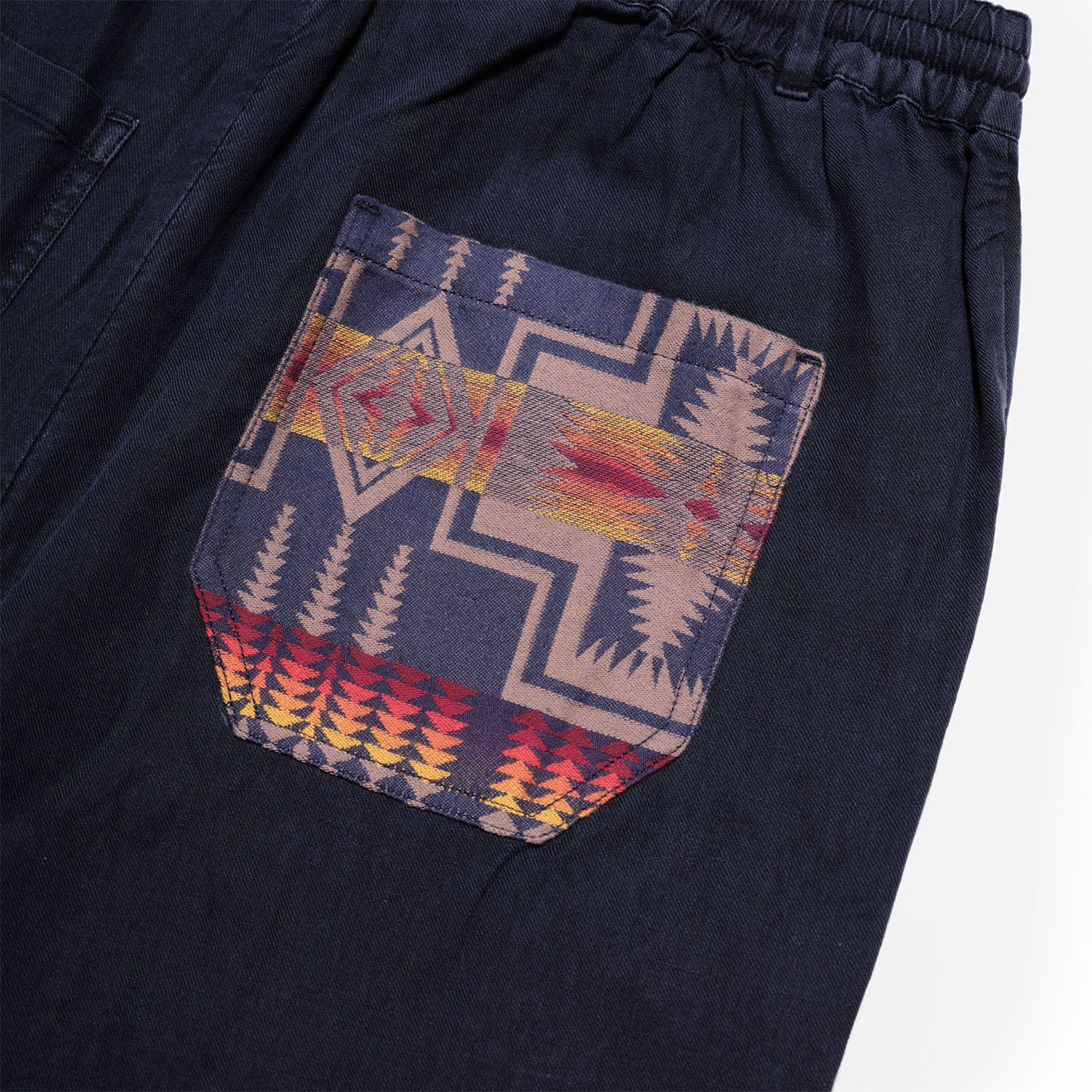 Pendleton Utility Patchwork Pants Navy - Parasol Store