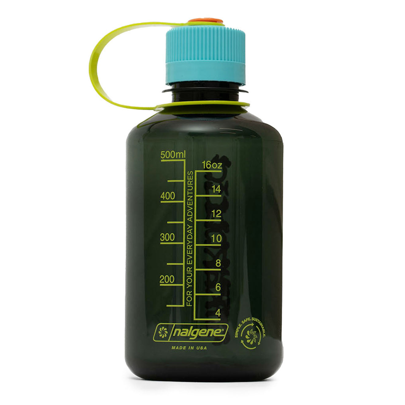Hikerdelic x Nalgene Bottle Narrow Mouth 16oz Jade Green - Parasol Store