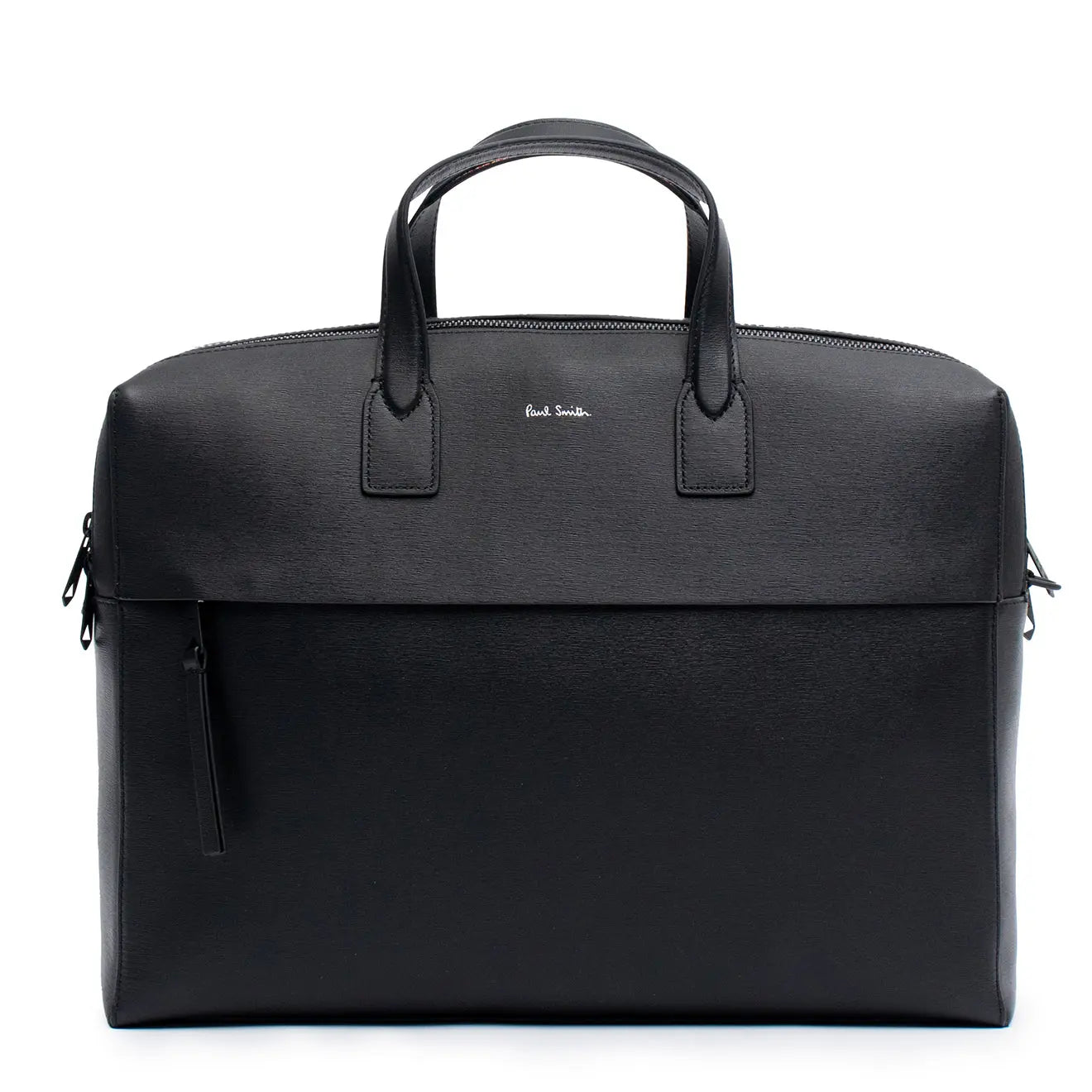 Paul Smith Leather Bag Double Zip Black - Parasol Store