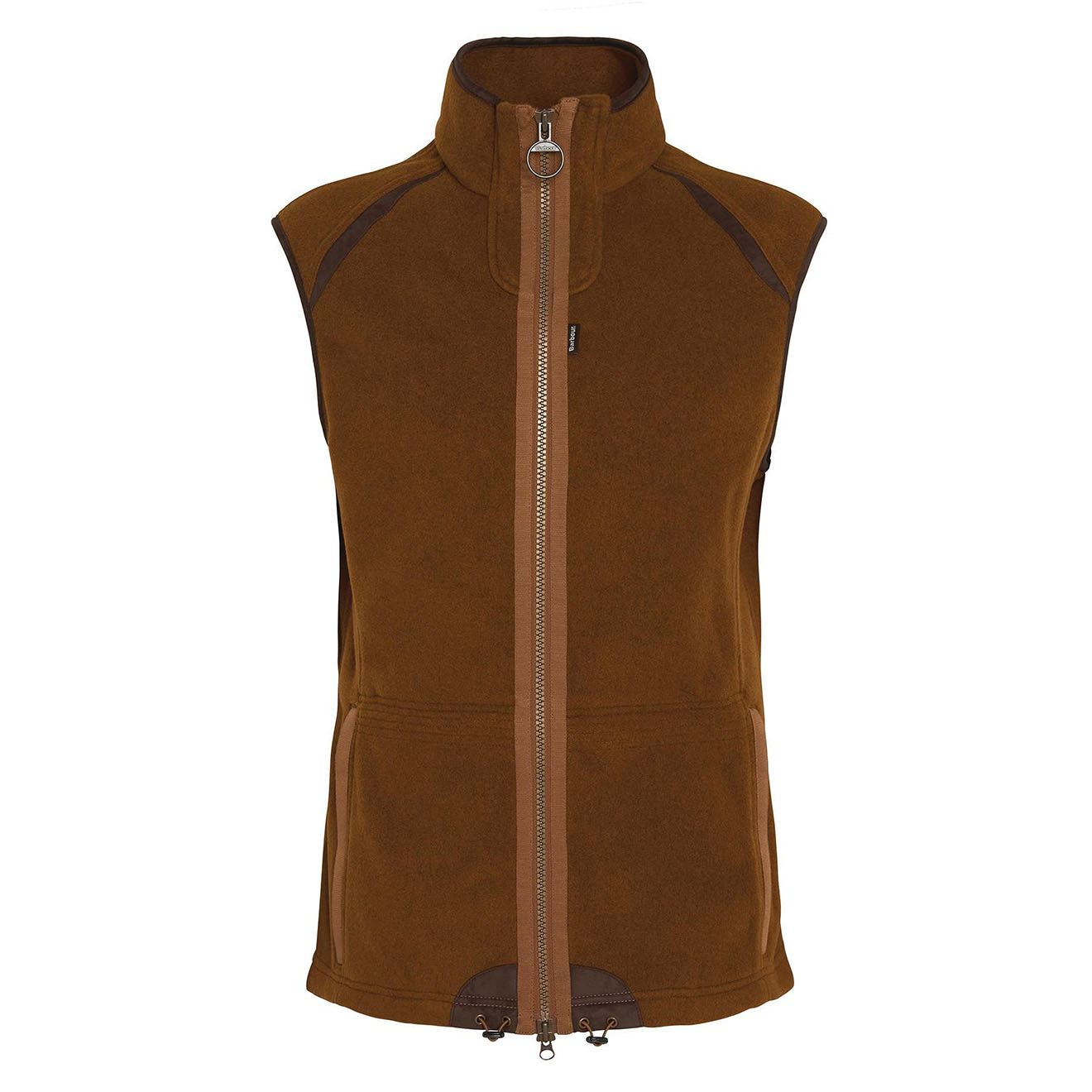 Barbour Langdale Fleece Gilet Rust Brown - Parasol Store