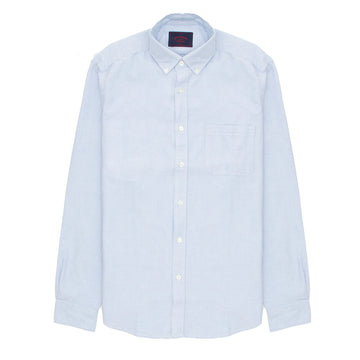 Portuguese Flannel L/S Oxford Button Down Belavista Shirt Sky - Parasol Store