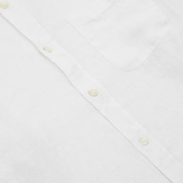 Portuguese Flannel L/S Linen Shirt White - Parasol Store