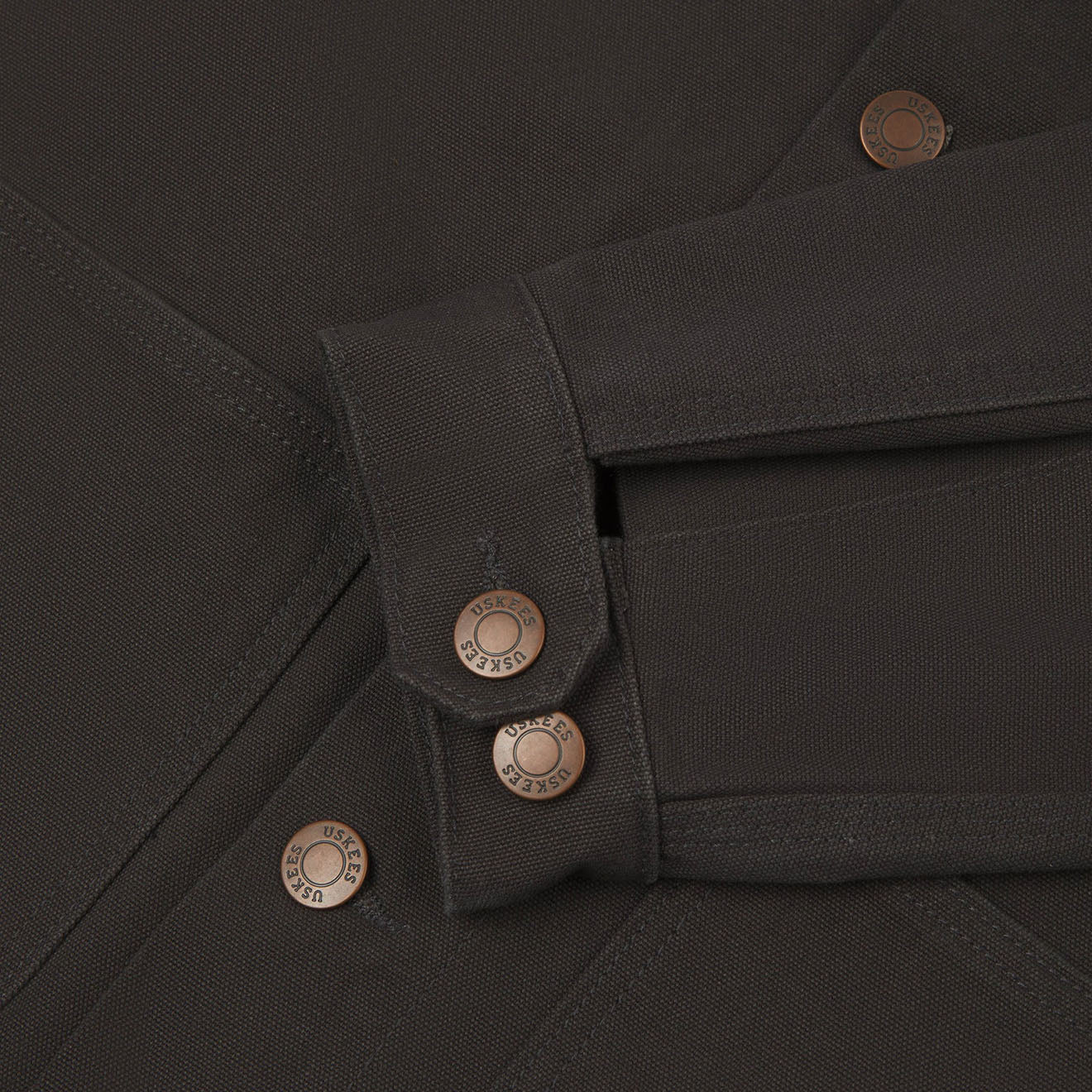 Uskees 3025 Canvas Chore Jacket Charcoal - Parasol Store