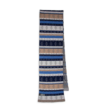 Paul Smith Doodle Fairisle Scarf Slate - Parasol Store
