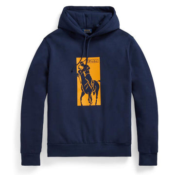 Polo Ralph Lauren Pony Print Hoodie Cruise Navy - Parasol Store