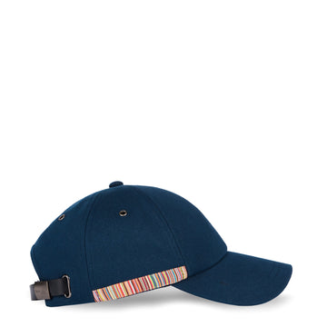 Paul Smith Signature Stripe Trim Baseball Cap Navy - Parasol Store