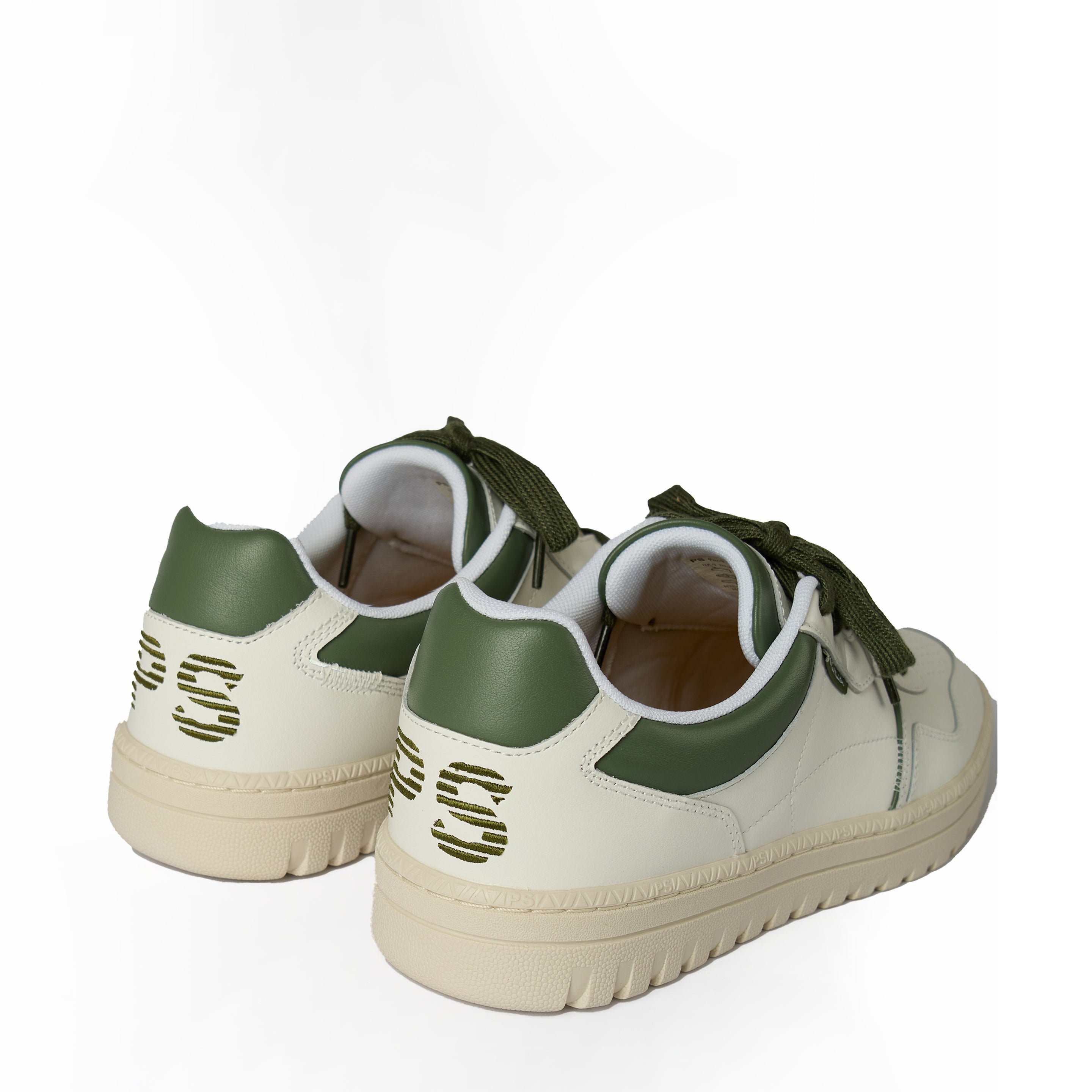 Paul Smith Mens Shoe Ellis Green Spoiler White - Parasol Store