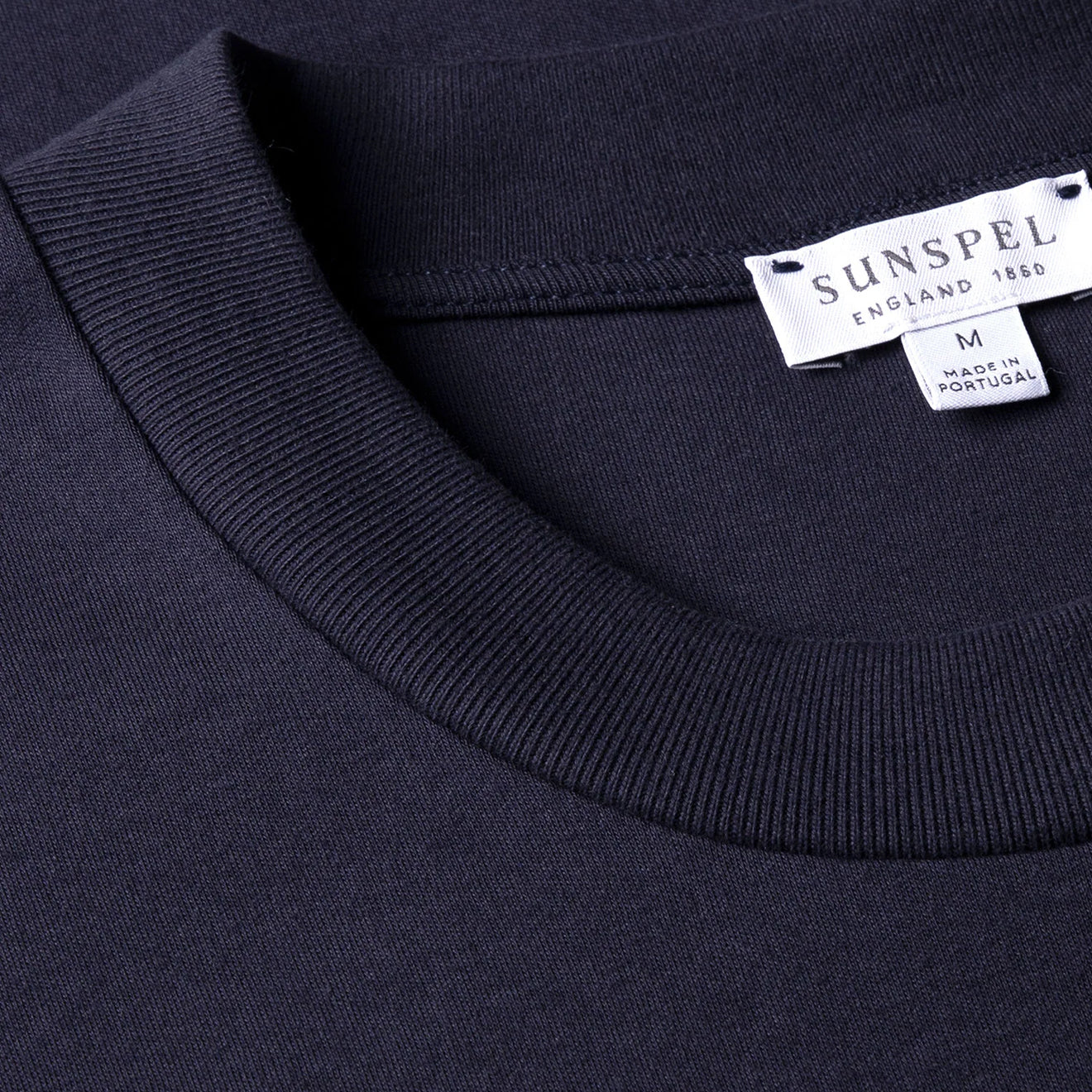 Sunspel Relaxed Fit Heavyweight T‑Shirt Navy - Parasol Store
