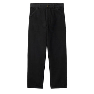 Carhartt WIP Single Knee Pant Black Aged Canvas - Parasol Store