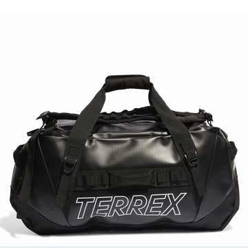Adidas Terrex RAIN.RDY Expedition Duffel Bag Medium 70L Black / White - Parasol Store