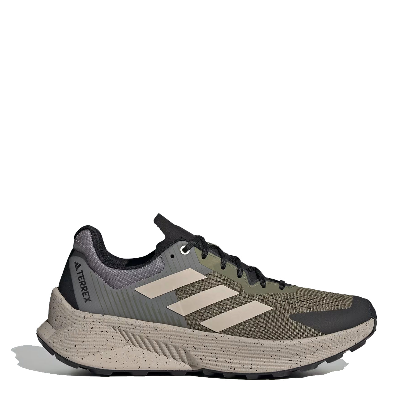 Adidas Terrex Soulstride Flow Trail Running Shoe Olive Strata / Wonder Beige / Charcoal - Parasol Store