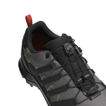 Adidas Terrex Swift R2 Gore-Tex Hiking Shoes Charcoal Grey / Core Black / Olive Stratus - Parasol Store