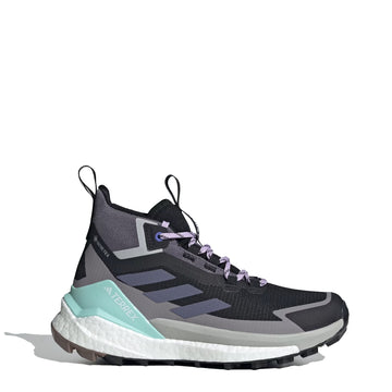 Adidas Terrex Womens Free Hiker 2.0 Gore-Tex Hiking Shoes Core Black / Preloved Violet / Taupe Oxide - Parasol Store