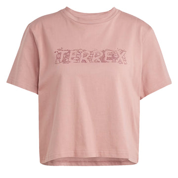 Adidas Terrex Womens Graphic T-Shirt Warm Clay - Parasol Store