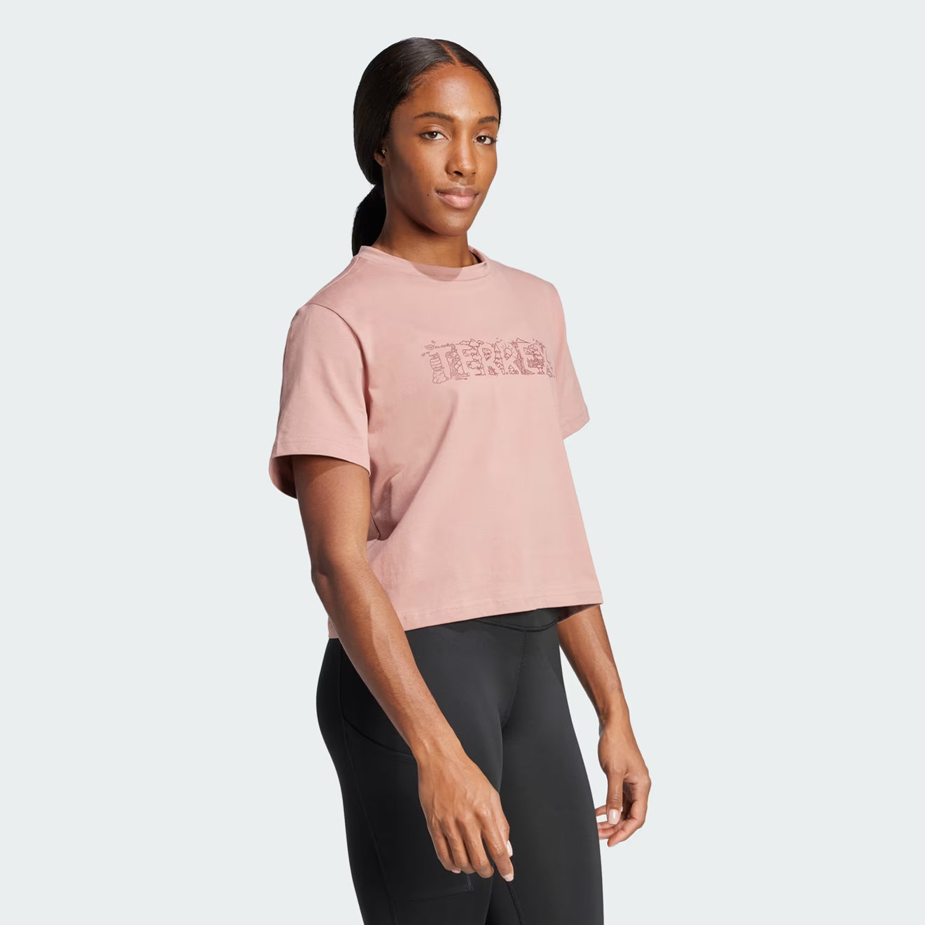 Adidas Terrex Womens Graphic T-Shirt Warm Clay - Parasol Store
