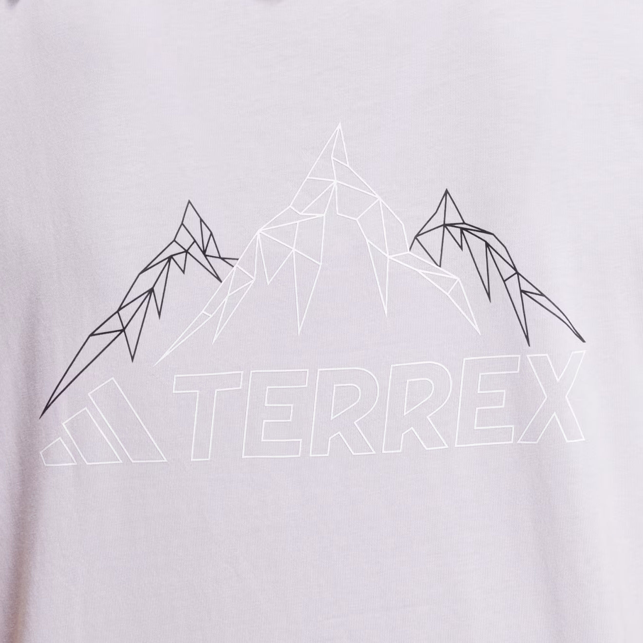 Adidas Terrex Womens Mountain Graphic T-Shirt Silver Dawn - Parasol Store