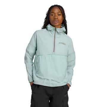 Adidas Terrex Womens Xploric Wind Anorak Semi Flash Aqua - Parasol Store