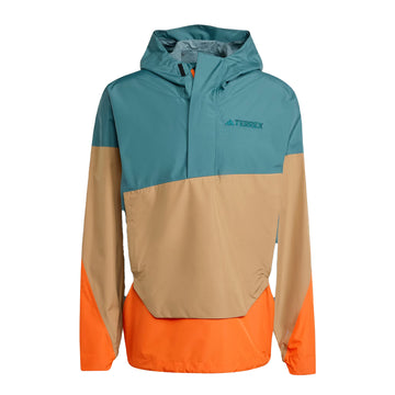 Adidas Terrex Xploric 2.5L Climaproof Anorak Preloved Teal / Cardboard / Semi Impact Orange - Parasol Store