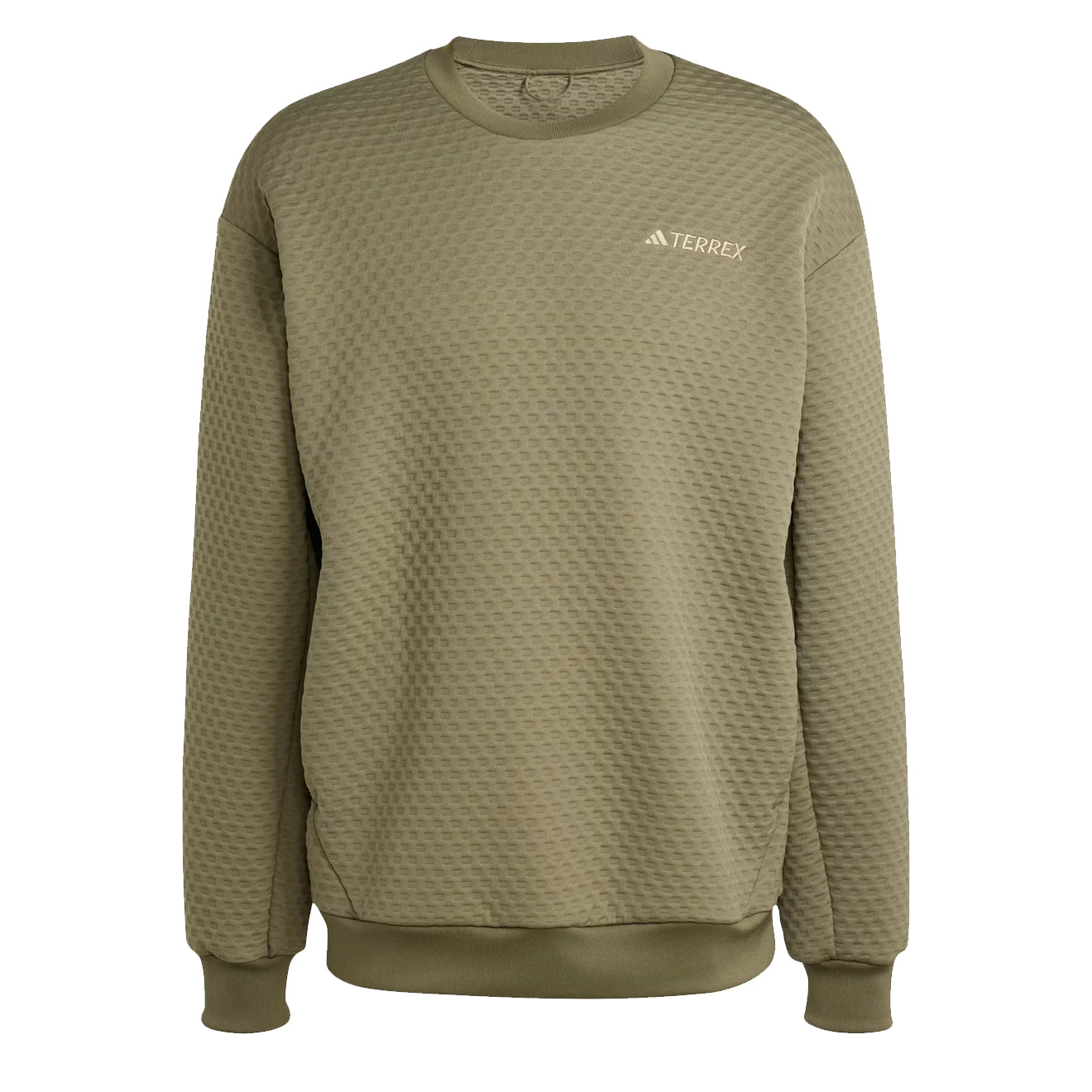 Adidas Terrex Xploric Crewneck Sweatshirt Olive Strata - Parasol Store