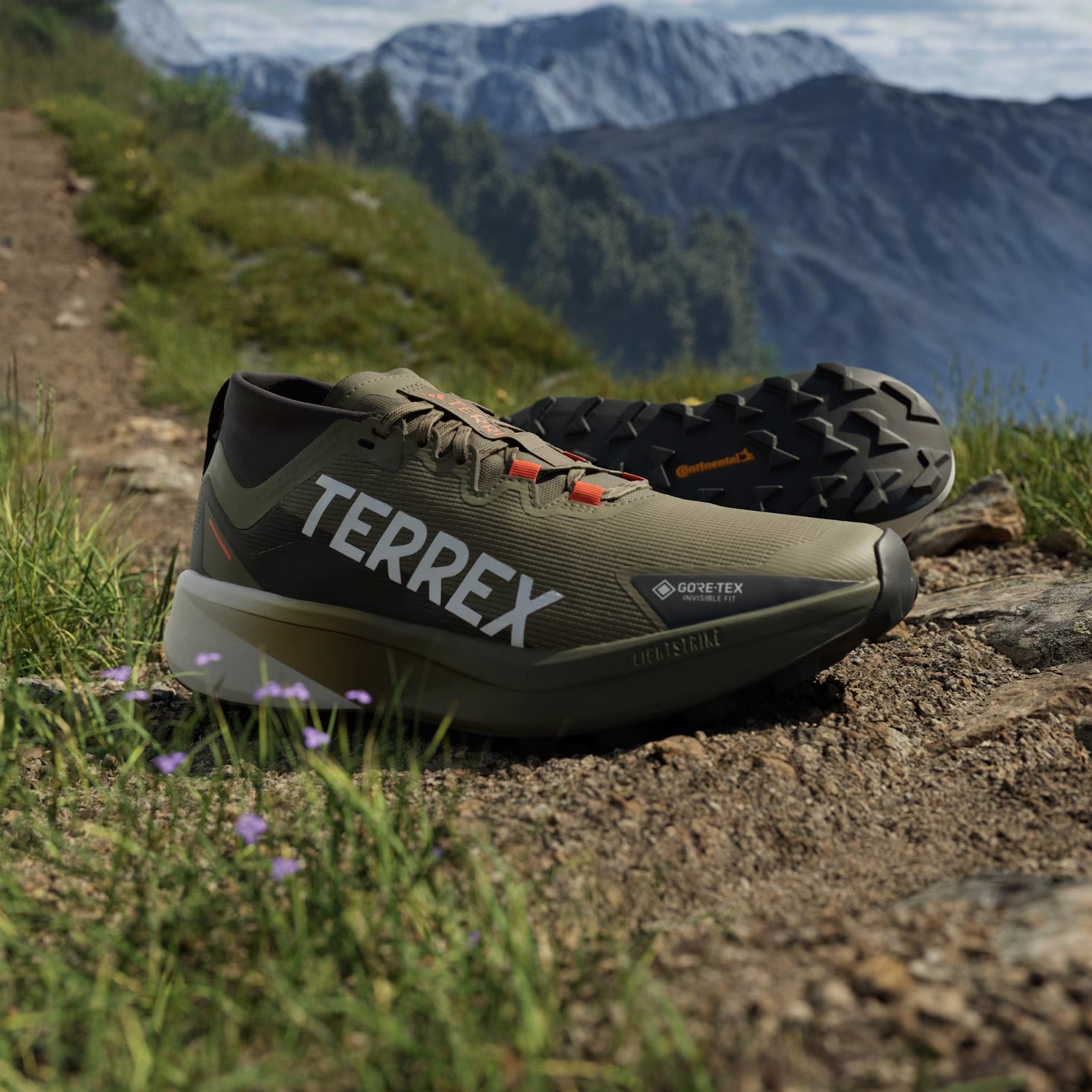 Adidas Terrex trail running shoes Agravic Black / Green - Parasol Store