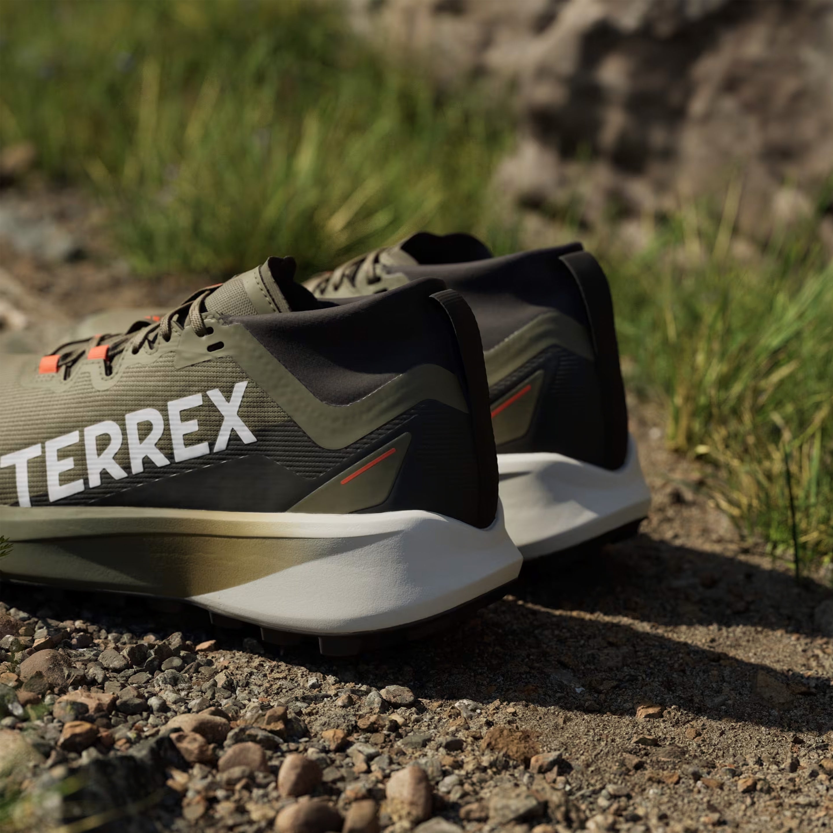 Adidas Terrex trail running shoes Agravic Black / Green - Parasol Store