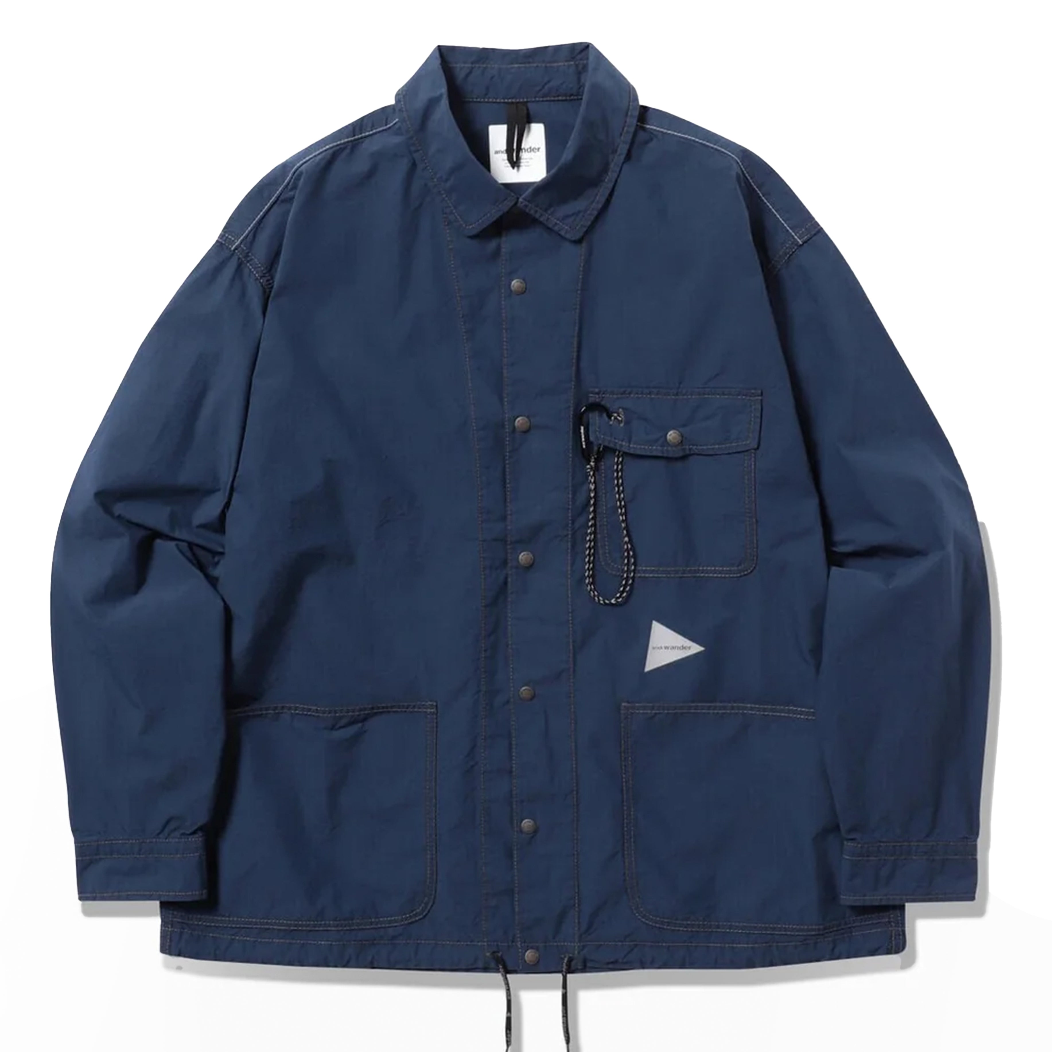 トップス Diego CORDURA cotton rip shirt jacket And Wander Cordura Cotton Rip Shirt Jacket Blue | Parasol Store