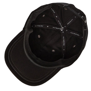 And Wander Cotton Twill Cap Black - Parasol Store