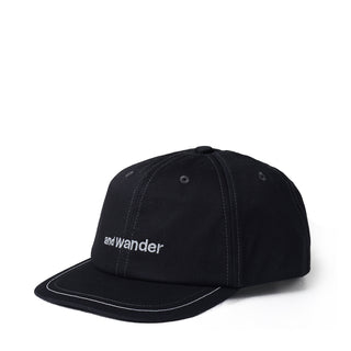 And Wander Cotton Twill Cap Black - Parasol Store