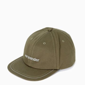 And Wander Cotton Twill Cap Khaki - Parasol Store