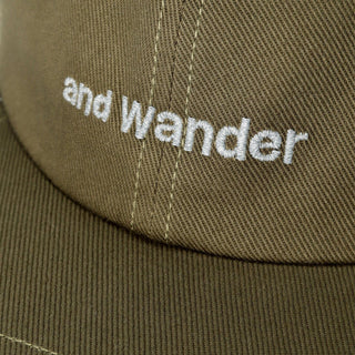 And Wander Cotton Twill Cap Khaki - Parasol Store