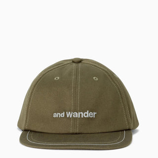 And Wander Cotton Twill Cap Khaki - Parasol Store