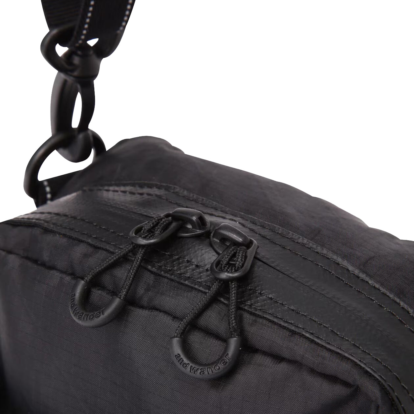 And Wander Ecopak Sholder Pouch Black - Parasol Store