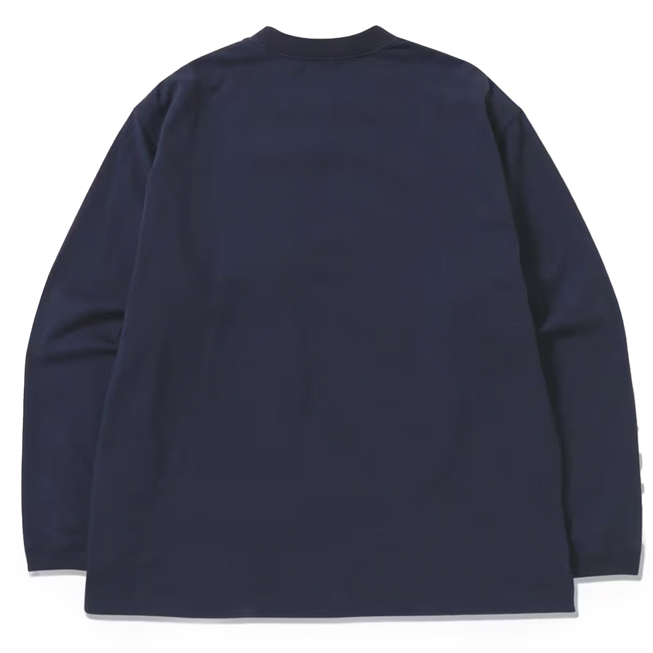 And Wander Heavy Cotton Pocket L/S Tee Navy - Parasol Store