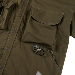 And Wander Multi Pocket S/S Shirt Khaki - Parasol Store