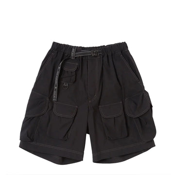 And Wander Multi Pocket Short Pants Black - Parasol Store
