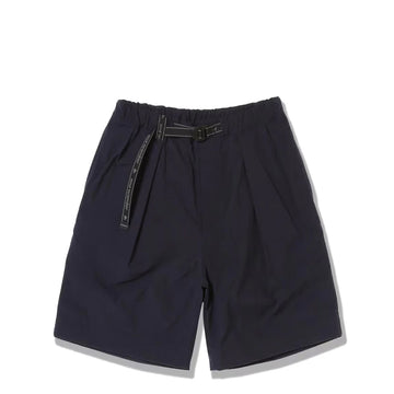And Wander Nylon Chino Tuck Tapered Short Pants Navy - Parasol Store