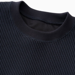 And Wander Pe Waffle L/S Tee Black - Parasol Store