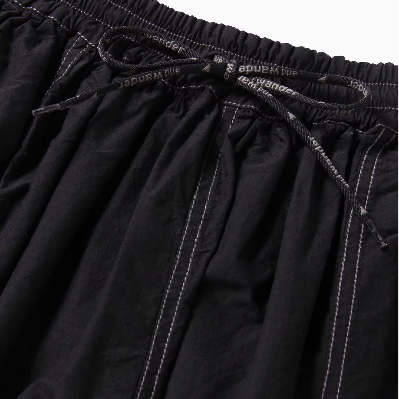 And Wander Womens C/N Rip Skirt Black - Parasol Store
