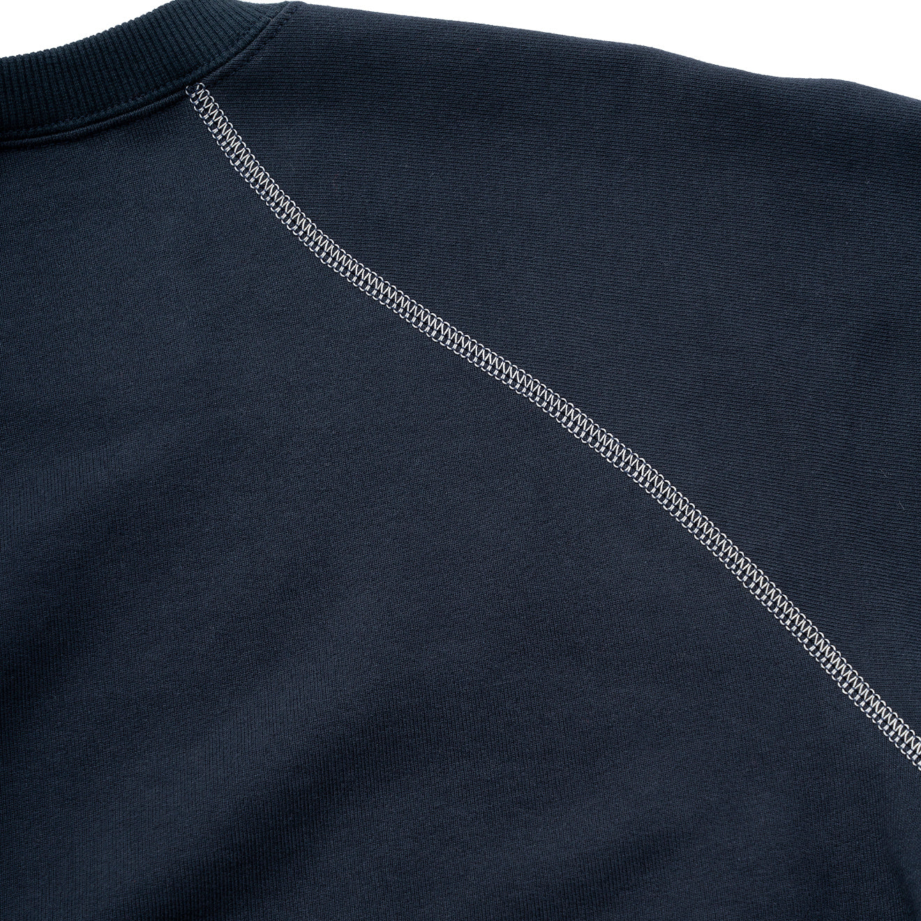 And Wander x Maison Kitsune Cotton Sweatshirt Navy - Parasol Store