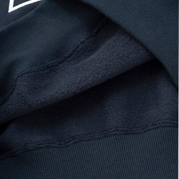 And Wander x Maison Kitsune Cotton Sweatshirt Navy - Parasol Store