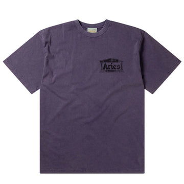 Aries Aged Ancient Temple SS Tee Purple - Parasol Store