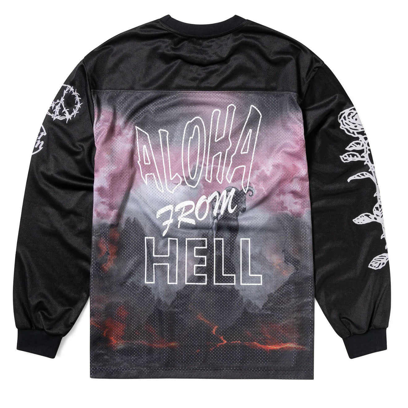 Aries Ramscape Airtex LS Tee Black - Parasol Store
