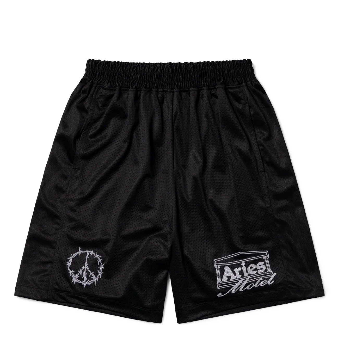 Aries Ramscape Airtex Shorts Black - Parasol Store
