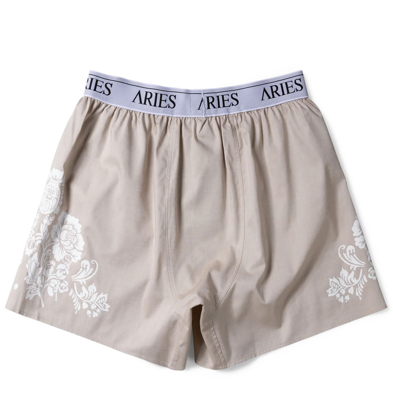 Aries Womens Lace Print Boxer Shorts Brown - Parasol Store