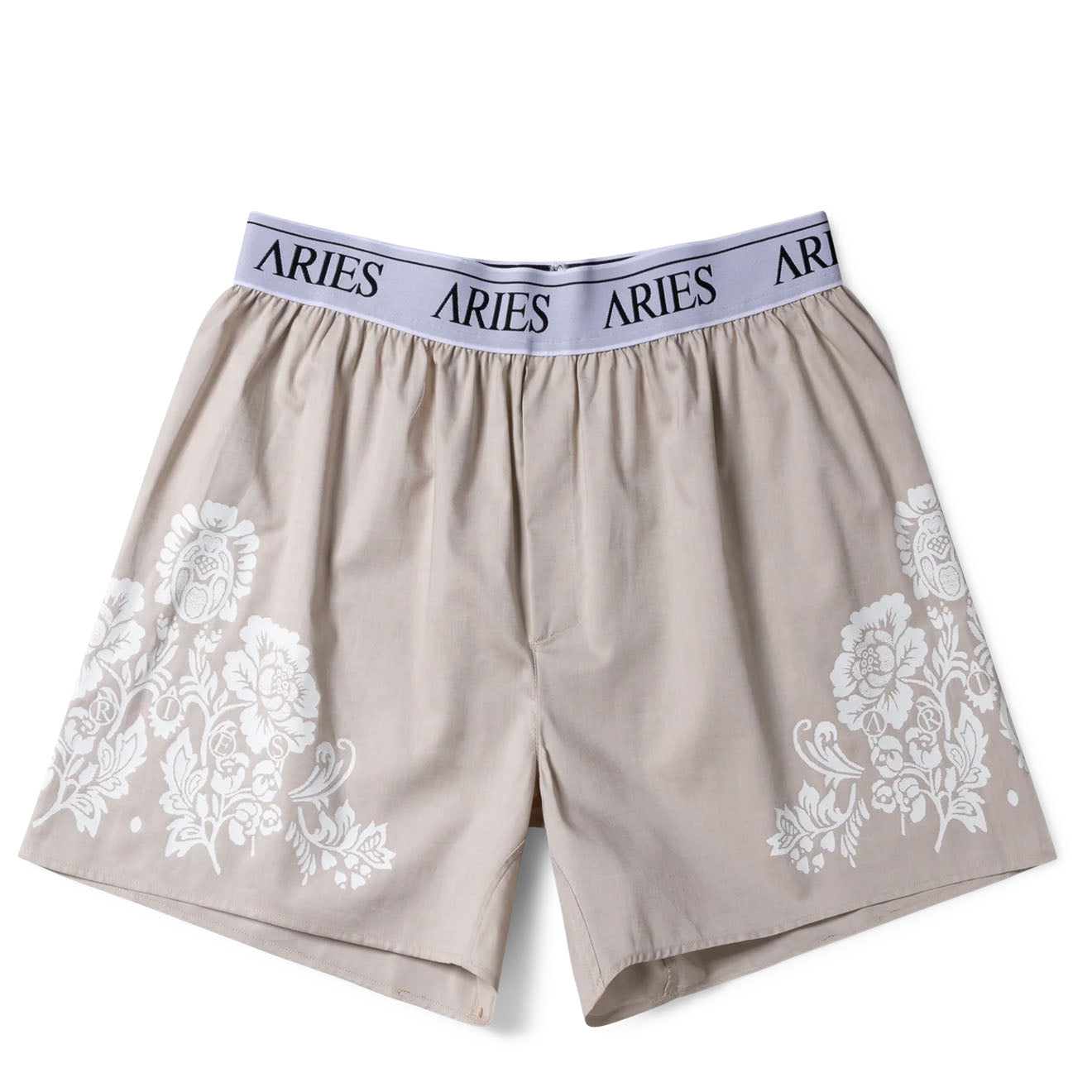 Aries Womens Lace Print Boxer Shorts Brown - Parasol Store