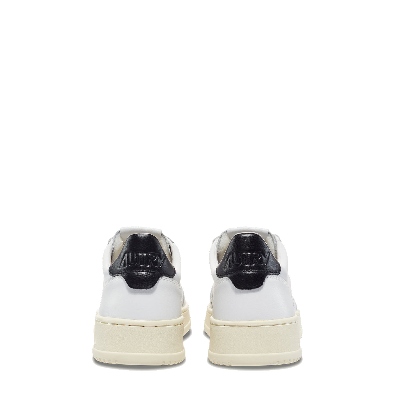 Autry Womens Medalist Low Trainer Leather / Leather - White / Black Tab - Parasol Store