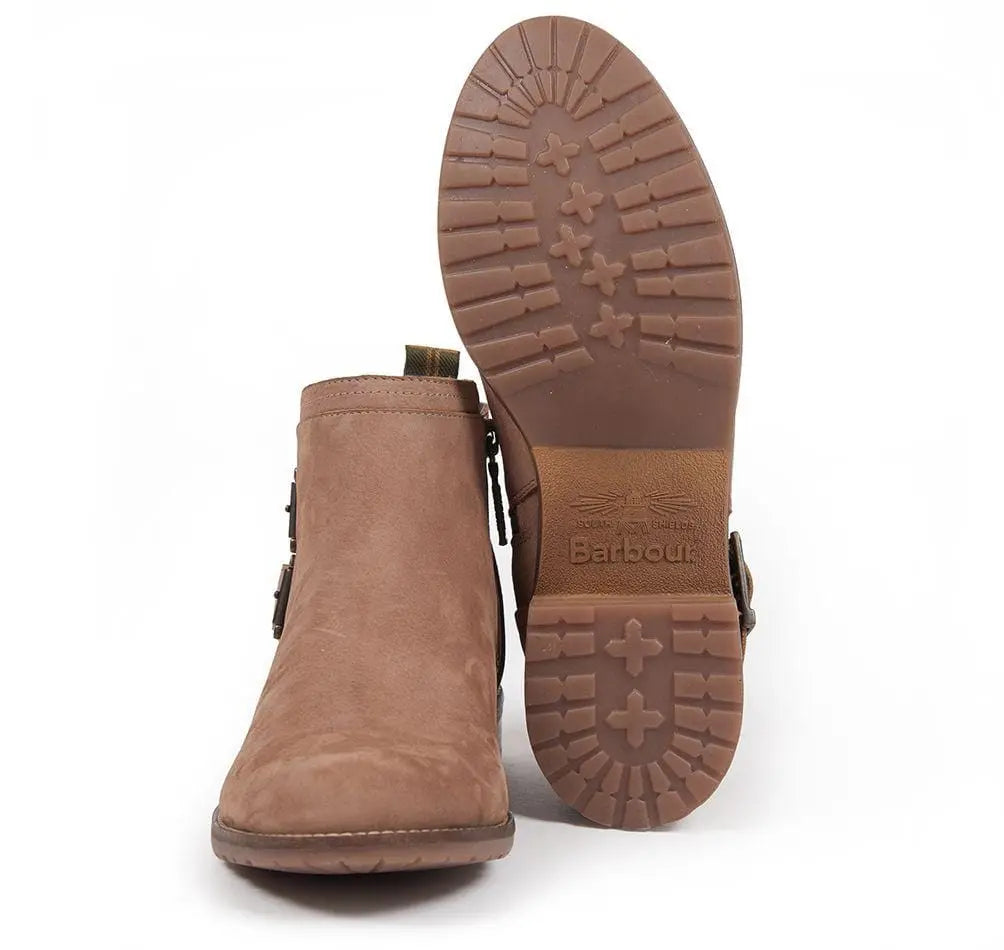 Barbour Womens Sarah Low Buckle Boot Taupe Barbour