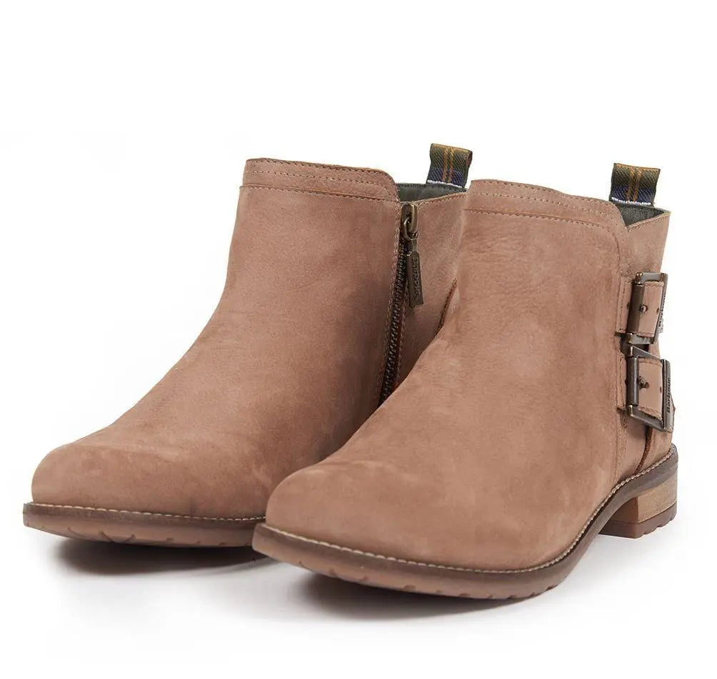 Barbour Womens Sarah Low Buckle Boot Taupe Barbour