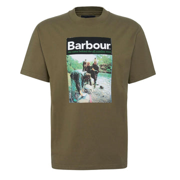 Barbour All-Weather Graphic Fit T-Shirt Mid Olive - Parasol Store
